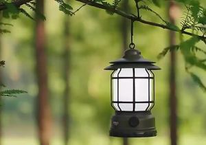Portable portable travel waterproof LED camping light outdoor USB rechargeable multifunctional hanging tent light courtyard light retro emergency light