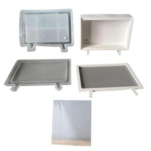 Reusable 3D Landscape Rectangular Resin Mold For Storage Box Crafts Mould Epoxy Storage Container Mould