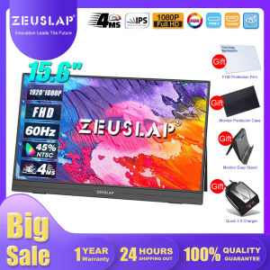 ZEUSLAP 15.6inch 1920*1080P touch screen ultrathin FHD portable gaming Lcd monitor  type c usb c HDMI-Compatible Ips remote control for phone laptop Switch PS5 Mini pc computer Xbox