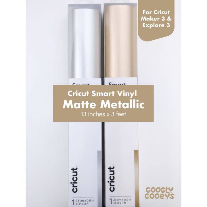 Cricut Smart Vinyl Matte Metallic Permanent Roll (25 in x 5 ft)