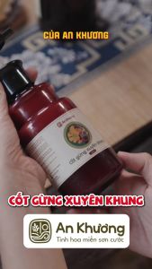 Nước Cốt Gừng Xuyên Khung Ngâm Tắm An Khương - Gừng Kỳ Sơn 500ml
