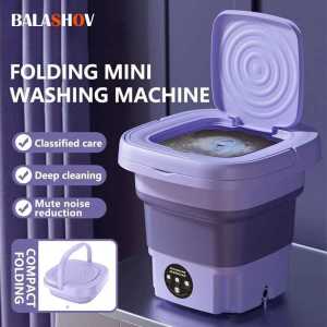 COD BALASHOV Mesin Cuci Mini Lipat Portable Foldable Washing Machine 9L MLSC-01