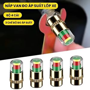 Nắp Van Cảm Biến Áp Suất Lốp Đổi Màu Thông Minh – Cảnh Báo Lốp Non Dùng Cho Ô Tô – Xe Máy – Xe Đạp