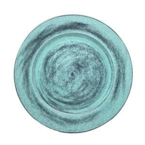 Charger Plates 4pc Set Antique Patina 13inch Decorative Plate Perfect for Special Dinners at Home