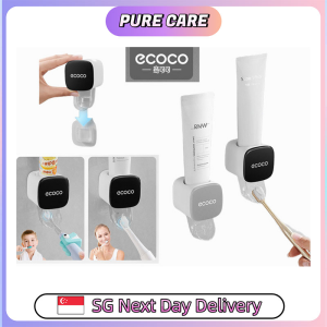 【Pure Care】 Ecoco Automatic Toothpaste Dispenser Punch-Free Dual Use for Kids & Adults