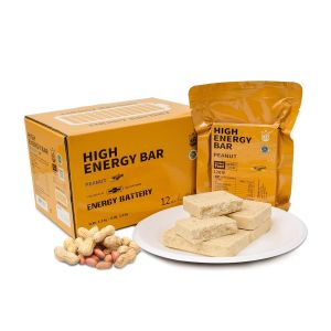 Emergency Food Ration Bars Energy and Protein Bar Peanut Flavor