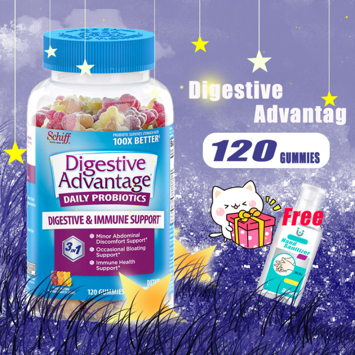 schiff Digestive Advantage Probiotic Gummy Bear Gummy 120 Gummies daily