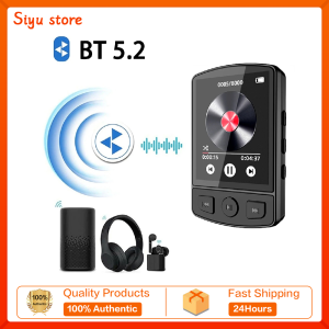 Clip Walkman HiFi Sound Bluetooth5.2 Portable MP3 Player Sport Student Walkman 1.8 Inch Screen with FM Radio E-Book MP3 Player