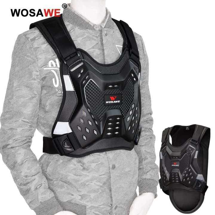 SULAITE Motorcycle Body Armor Vest - Chest & Back Protector With Spine Guard - Level 2 CE - Unisex