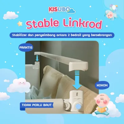 [Harga Per Sisi] KISUBO Baby Bed Rails Safe Animals