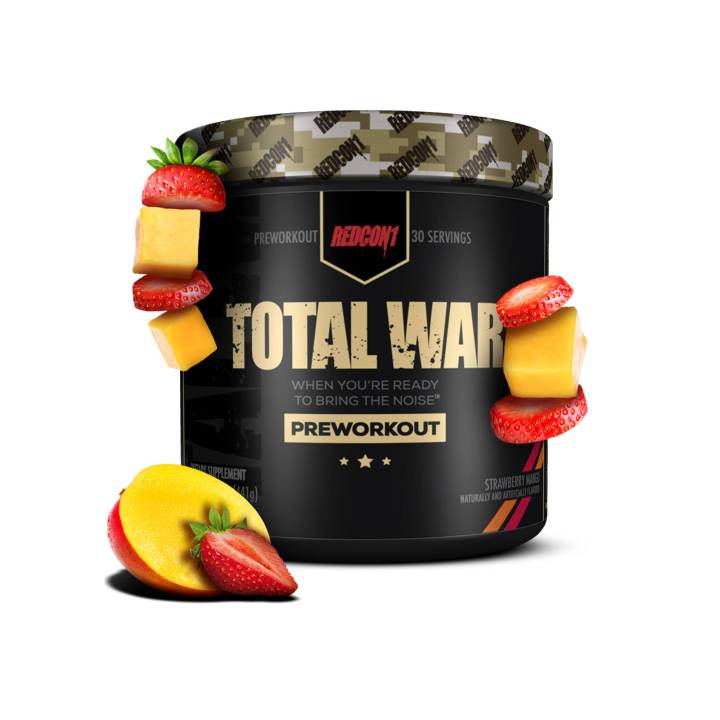 Redcon1 Total War Pre Workout Strawberry Mango 441g 30 Servings Lazada Singapore 