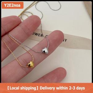【Local shipping】 Minimalist Clavicle Necklaces For Women Tiny Heart LOVE Necklaces Dainty Fashion Jewelry