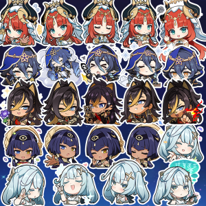 [Genshin Impact] Sticker Nilou Dehya Layla Candace và Faruzan - Sumeru Waifu Collection