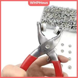 WHPHous Sets Snap Fasteners Kit Tool Metal Snap Buttons Rings with Fastener Pliers Press Tool Kit for Clothing Sewing