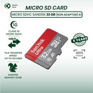 Micro SDHC Sandisk 32GB A1 Class 10 120MB/s – Tahan Banting Cocok untuk Travel & Outdoor