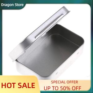 Dragon 95x60x20mm Metal Tin Flip Storage Box Case Organizer For Candy Keys