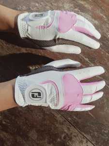 Gema Golf sarung tangan untuk wanita warna pink sepasang