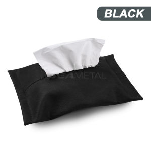 SEAMETAL Multipurpose Tissue Box Suede Tissue Bag Car Seat Back Hanging Sun Visor Paper Towel Holder For Home Office