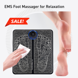 EMS Foot Massager Mat 9 Modes 9 Levels Rechargeable Portable