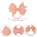 40Pcs Baby Girls 3.5'' Boutique Grosgrain Ribbon Hair Bows Elastic Hair Ties Ponytail Holder Hair Bands in Pairs for Girls Toddlers Kids Children Teens. 