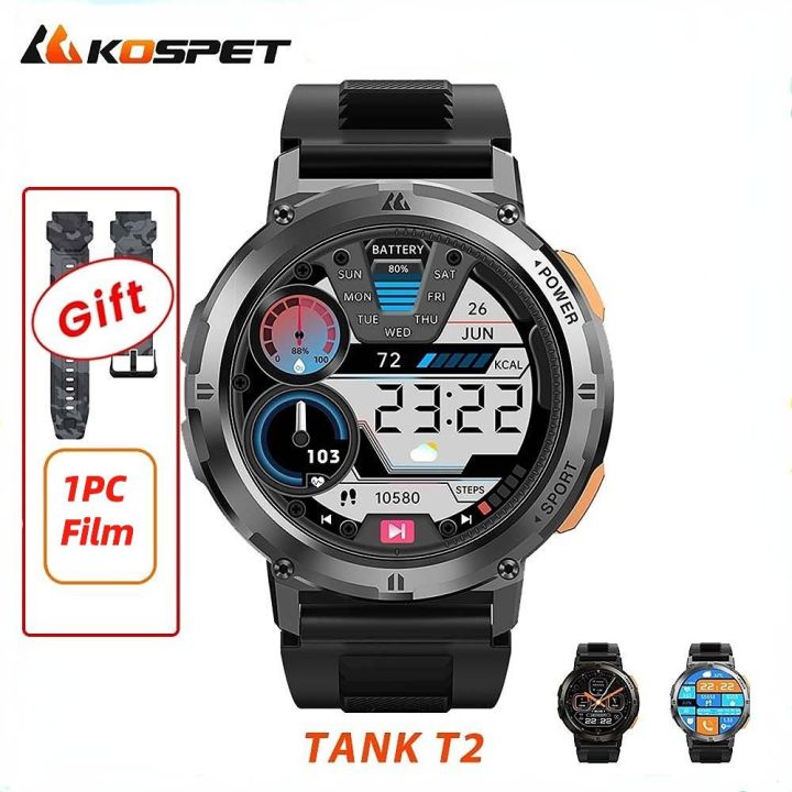 KOSPET TANK T2 Ultra Military Smart Watch Men /Women Smartwatch