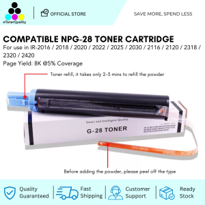 ETQ Compatible Toner Cartridge NPG28 for Canon ir2020 2016 2018 2022 NPG-28