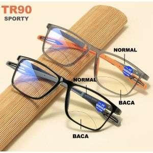 Kacamata Baca & Jalan Kaca Mata Plus Jauh Dekat Pria Wanita  +1 +15 +2 +25 +3 +35 +4 TR90 Ultralight TR90 Kacamata Fashion Baca Anti Blue Light