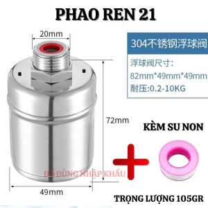 Phao cơ thế hệ mới tự động ngắt khi nước đầy thông minh chất liệu INOX 304 cao cấp