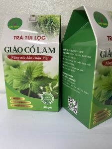 4 hộp trà giảo cổ lam 160 gói trà túi lọc giảo cổ lam Bảo Khang ổn định huyết áp giảm mỡ máu phòng và hỗ trợ xơ vữa mạch máu bình ổn huyết áp