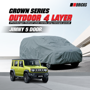 4 Layer Cover Jimny 5 Door Sarung Mobil Super Outdoor Anti UV & Waterproof BRICKS