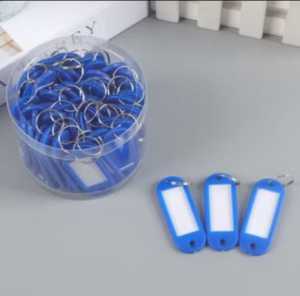 AURORA Gantungan Kunci Label Nama Warna-warni Serbaguna dan Murah