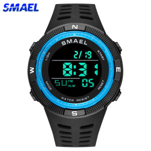 SMAEL 1915 Fashion Men Outdoor Sport Wristwatch Digital chronograph Waterproof Military Army Mens Watches LED Display Clock