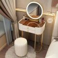 Dressing Table, Small Bedroom, Nordic Light Luxury, Minimalist Mini New High-end Dressing Table, Storage Cabinet, Integrated Table 5ORU. 