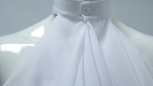 Victorian Colonial Jabot False Collar Medieval Steampunk Costume Detachable White Ruffled Neck Collar Victorian Necktie