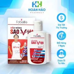 Dầu Đỏ Sao Việt FobeLife Giúp Làm Ấm Cơ Thể Giảm Nnức Mỏi Cảm Lạnh