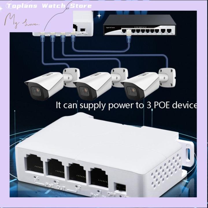 [Toplans]💖[HOT SALE]🎈🎈 4 Port PoE Extender Waterproof Poe Repeater For ...