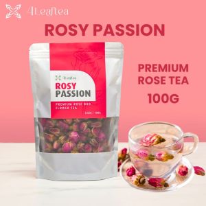 4Leaftea Rosy Passion Premium Rose Bud Flower Tea Better Skin Health Improves Body Odour Reduces Bad Breath