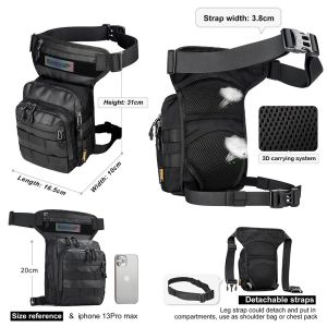 Rhinowalk Motorcycle Drop Leg Bag Thigh Belt Waist Bag Multifunction Motorbike Tactical Travel Cell/Mobile Phone Purse Chest Bag2026