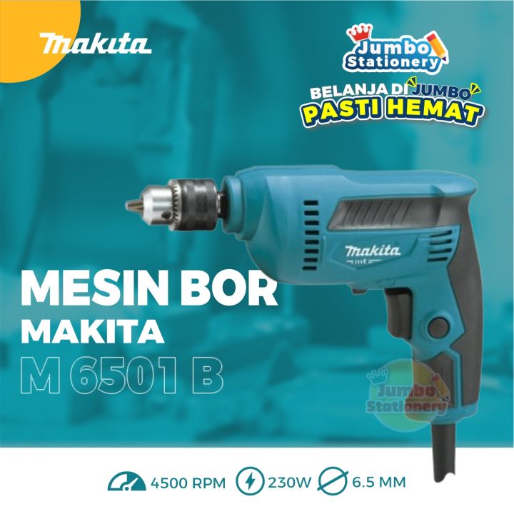 MESIN%20BOR%20TANGAN%206.5MM%20MAKITA%20M6501B%20/%20M%206501%20B%20BOR%20TANGAN%20LISTRIK%20HIGH%20SPEED%20DRILL%20-%20Image%204