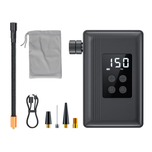 All Purpose Bike Pumps Digital Pressure Display Strong ABS Emergency Tire Inflation Tire Inflator For Commuting