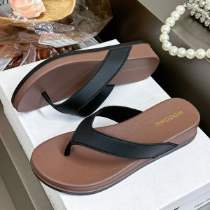 Free Shipping 2026 Minimalist Flip-Flops For Beach Vacations Color-Blocked Versatile Thick-Soled WomenS Outdoor Summer Sandals