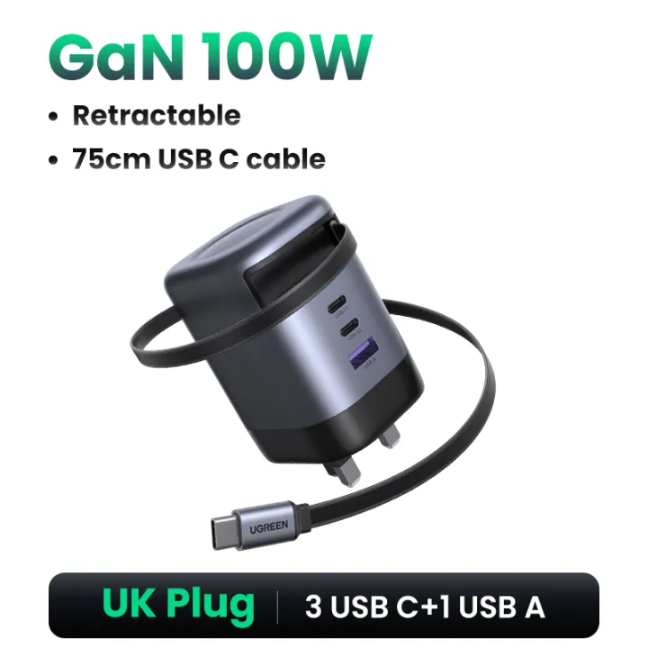 UGREEN%20100W%20GaN%20Retractable%20Cable%20Charger%202xType-C%201xUSB-A%20for%20for%20iPhone%2017%2016%20Pro%20Max%20iPhone%2017%20Pro%20iPhone%2017%20Air%20iPhone%2017%20Samsung%20Glaxy%20S26%20S25%20Ultra%20Super%20Fast%20Charging%202.0%20Model:65587%20-%20Image%209