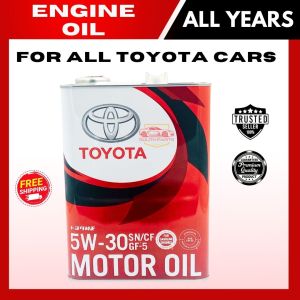 ON SALE! TOYOTA 5W-30 ENGINE OIL for TOYOTA CARS / ALL YEARS / Genuine toyota motor oil Fit for gasoline and diesel car parts stuff car accessories motor upgrades engine parts rides replacement toyota parts