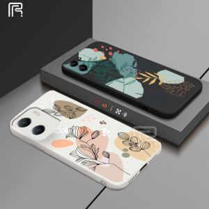 (Lokal Ready) Casing hp Xiaomi Poco X5 5G Poco M4 Pro Poco M3 Pro Poco X3 GT F4 GT X3 Pro X3 NFC M5S Daun Silicon Tepi Lurus Motif Samping Soft Tpu Case