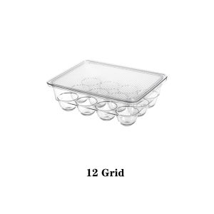 Hộp Đựng Trứng Tươi HKStorage Hộp Bảo Quản Thực Phẩm Tủ Lạnh Nhà Bếp Ngăn Bằng Nhựa Trong Suốt Có Giá Đỡ