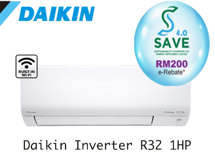 Daikin R32 Standard Inverter 1hp Wall Mounted Ftkf Series Inverter