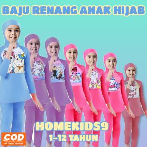 baju renang anak perempuan muslimah hijab 1-13 tahun