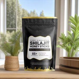 Pure Himalayan Shiraiji Honey Sachets 10 sachets per pack in stock and selling fast Shilaji Honey Sticks
