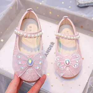 Giày Búp Bê Bé Gái Cực Xinh 330 Hàng Quảng Châu Cao Cấp Mẫu Mới Đi Tiệc Đi Chơi Đính Kim Sa Hạt Cườm Lấp Lánh 330 Size 26-36