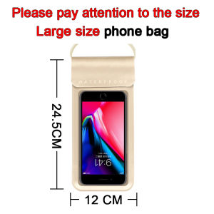 【Ship today】 Universal Smart Phone Bag Waterproof Case Outdoor Diving Tourism Dry Bag Waterproof Case Underwater Phone Bag Universal Waterproof and Dustproof Case Swimming Waterproof Bag Boating Beach
